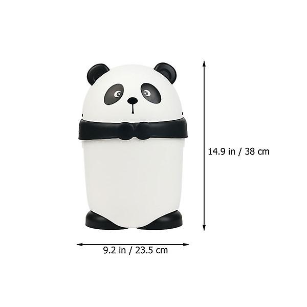 Lovely Mini Trash Bin Trash Container Cartoon Panda Garbage Can Cartoon Waste Can For Home