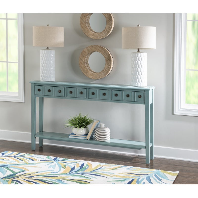 Sadie Wood Entryway Console Table