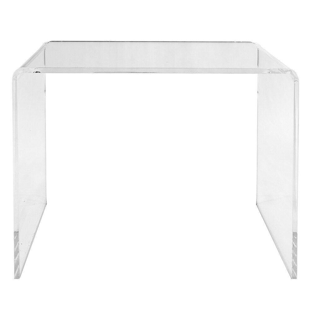 Veobreen 40 inch Console Table/Desk in Clear Acyrlic