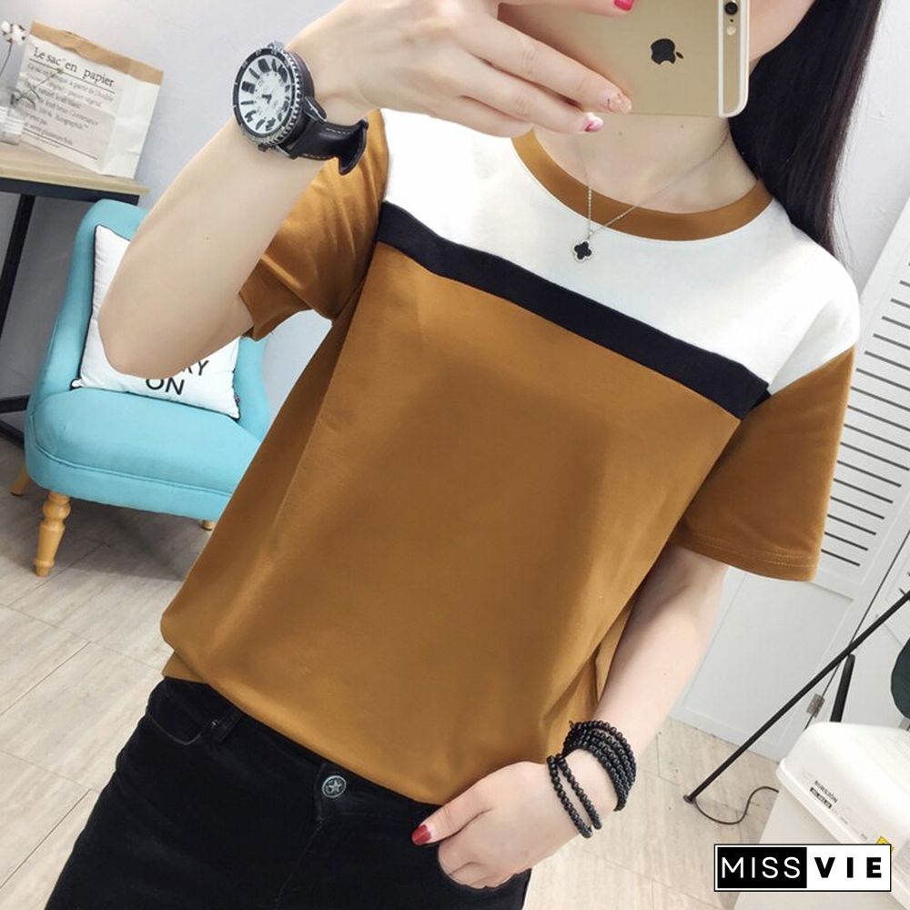 Christmas Gift Summer Short Sleeve T shirt Women Tops Camisas Mujer Tshirt Women T-shirt O-neck Loose Cotton Tee Shirt Femme Plus Size