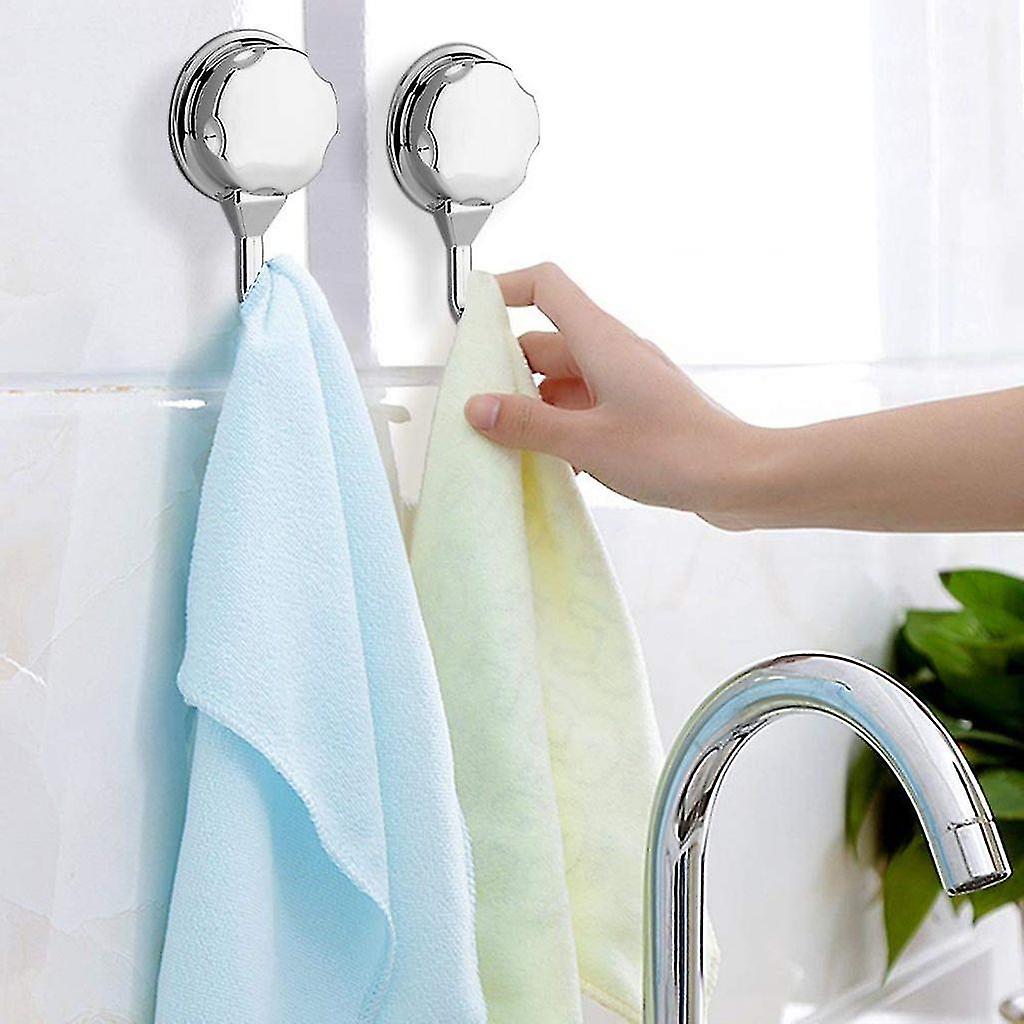 Kitchen Bathroom Household Hotel Suction Cup Hook Waterproof Towel Hook Hanger 3 Pcs