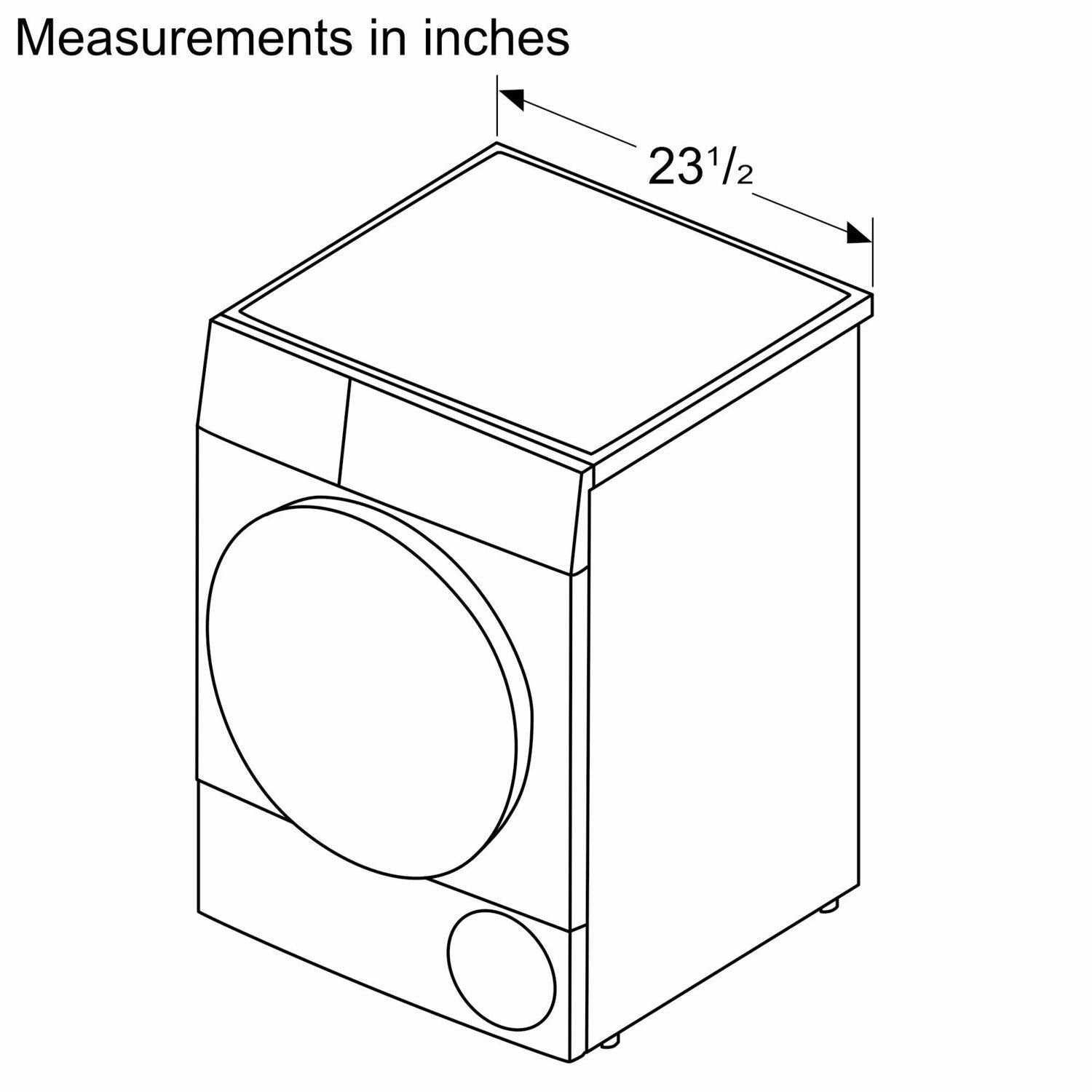 Bosch WGB246AXUC 800 Series Compact Washer , Silver Inox Wgb246Axuc