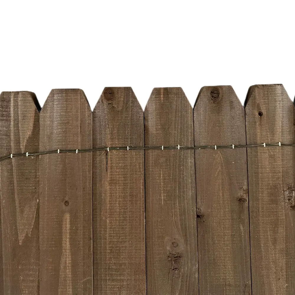 Factory direct supply natural wood privacy fence panels outdoor garden wooden decor fence