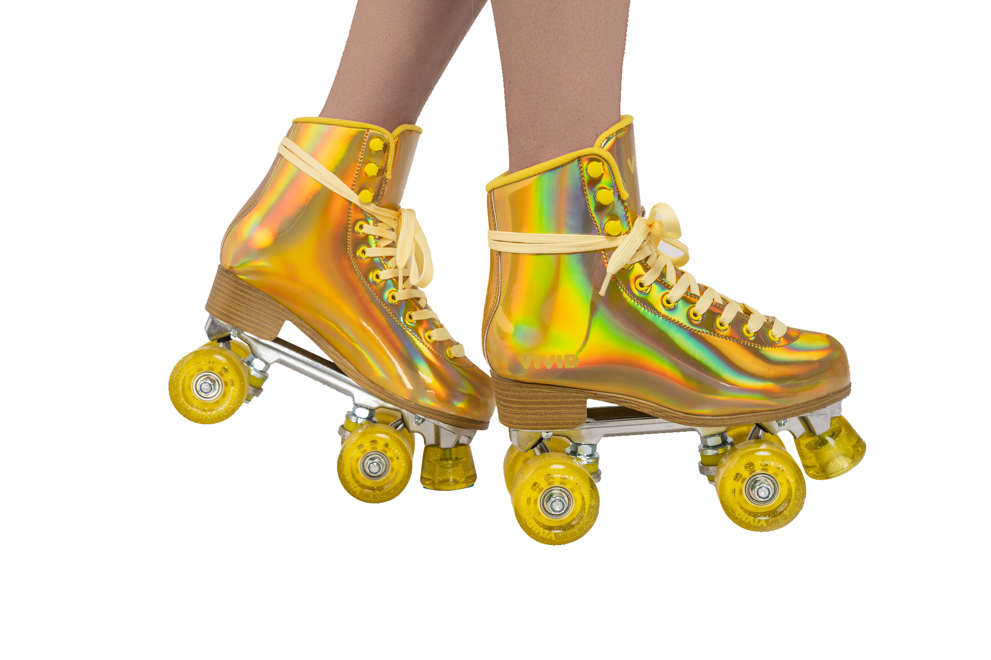 Gold Prisma Roller Skates