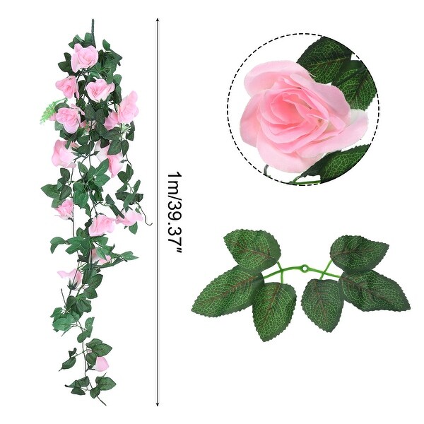 Fake Vine Garland Flower Silk Artificial Flowers 3.2FT for Wedding