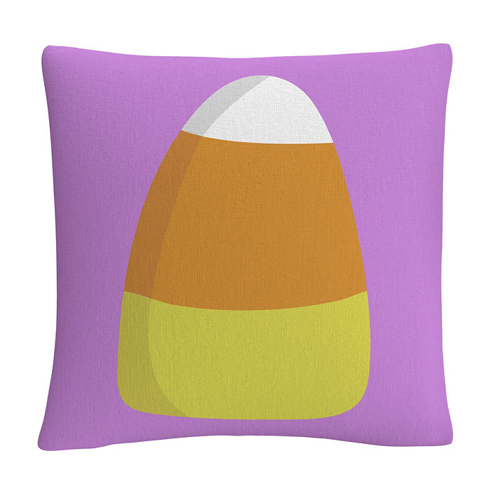 Baldwin ABC Modern Candy Corn Halloween Decorative Pillow， 16