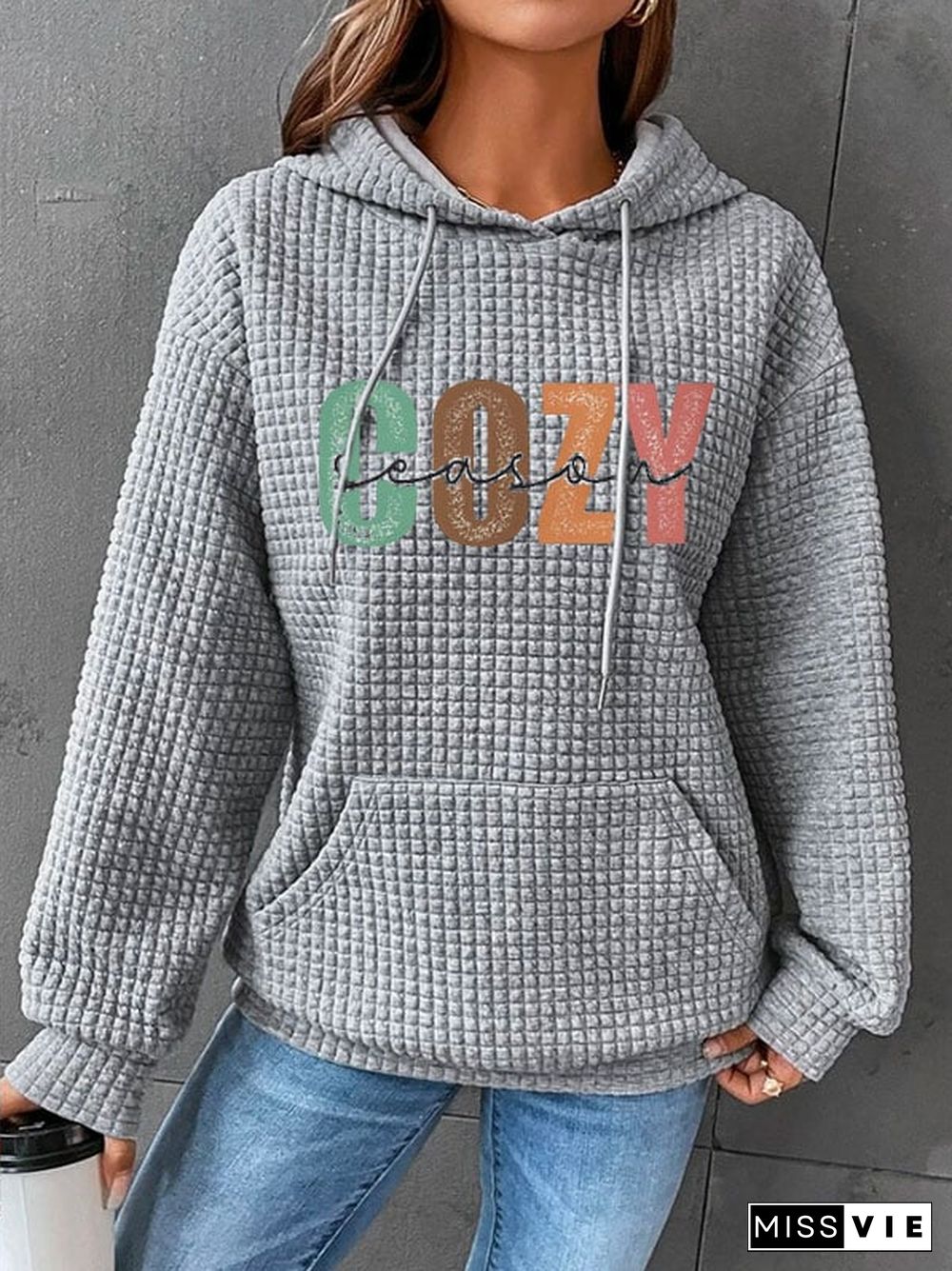 Women's Cozy Season Waffle Sweatshirt