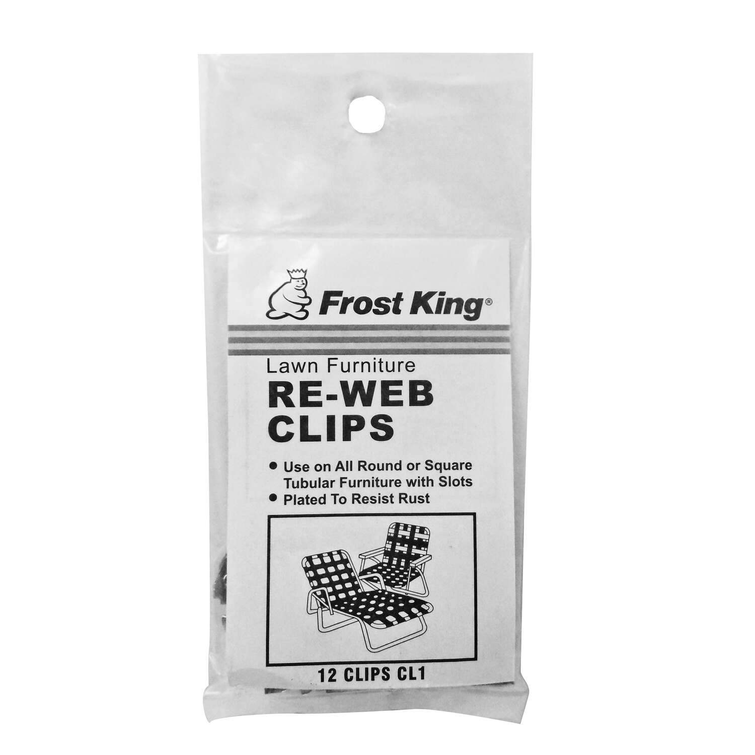 Frost King Aluminum Chair Re-Webbing Clips