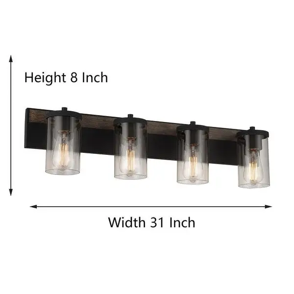 Acroma 4 Light Bathroom Vanity Lights with Modern Finish-UL Certified - N/A