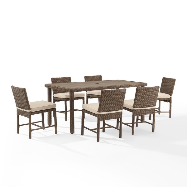 Crosley Bradenton 7Pc Outdoor Wicker Dining Set