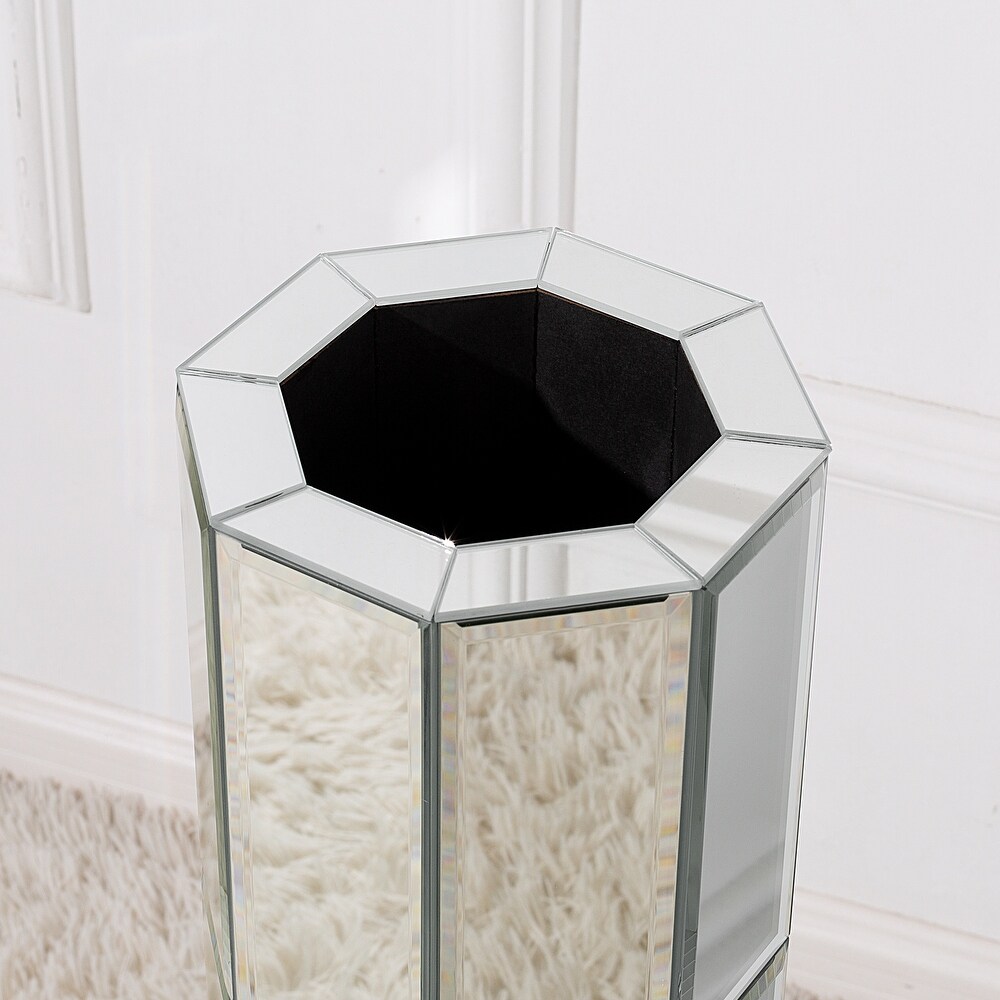 Mirrored Tall Flower Vase Large Glass Vase