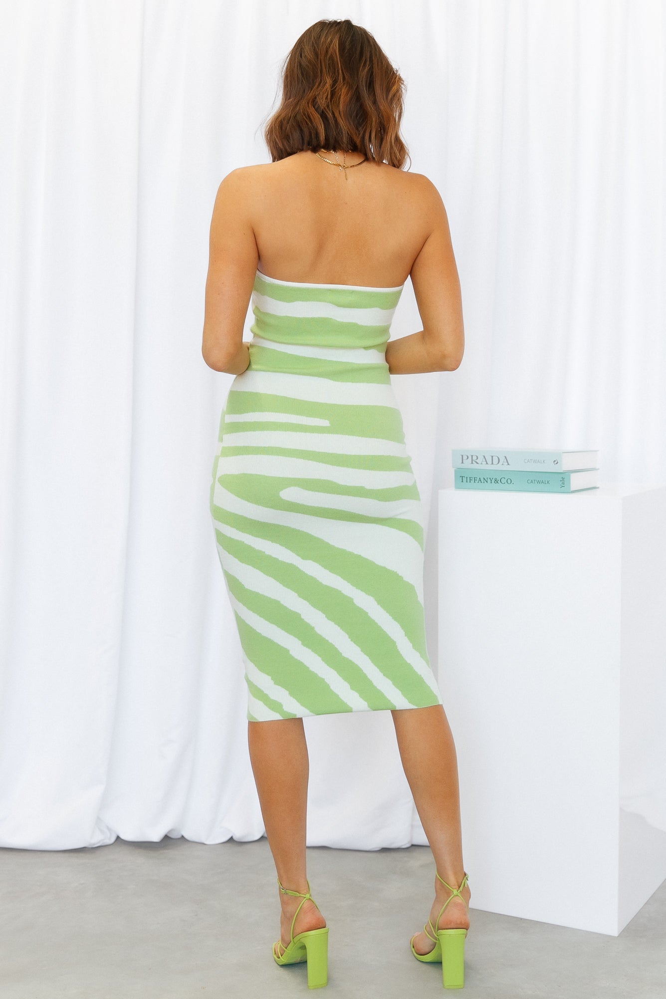 Outta This World Midi Dress Green