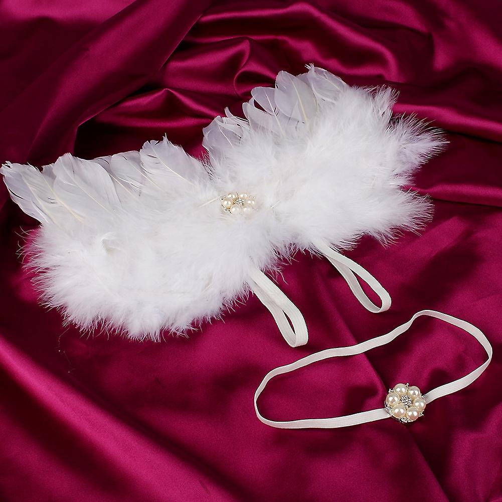 Newborn Photography Props Infant Angel Feather Wings Costume For Babies