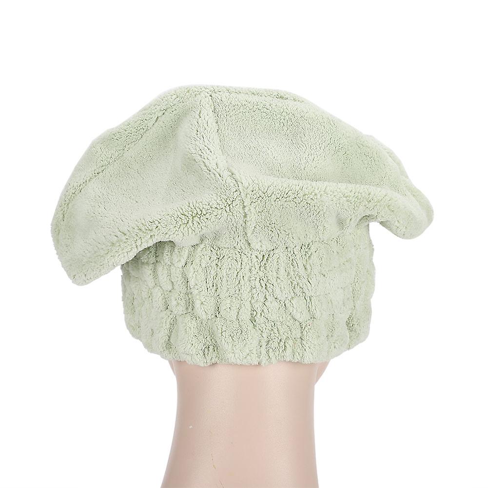 Shower Hat Bow Decoration Bathroom Hats Quick Drying Women Girls Lady Bathing Hair Hatgreen