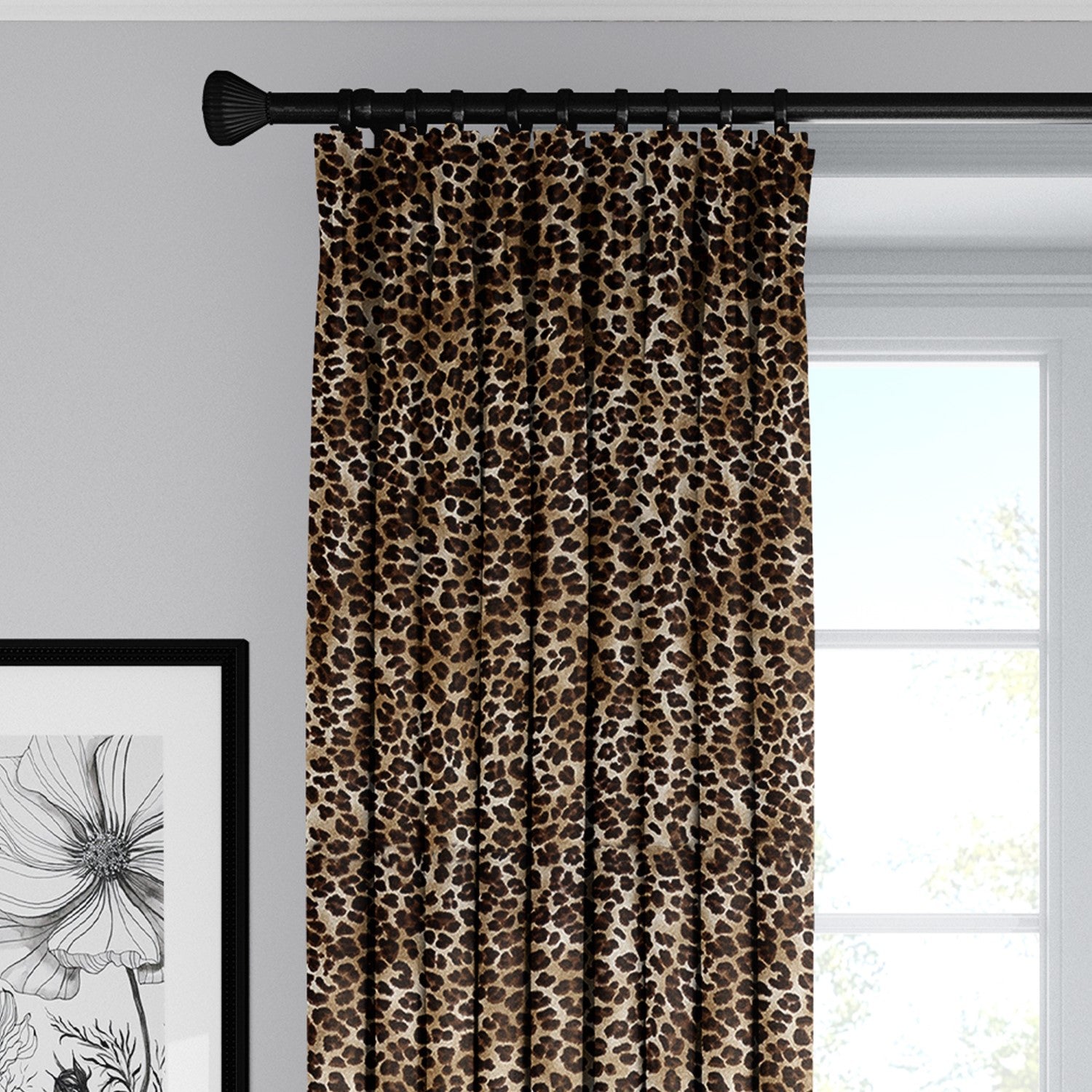 Jolene Animal Print Drapery