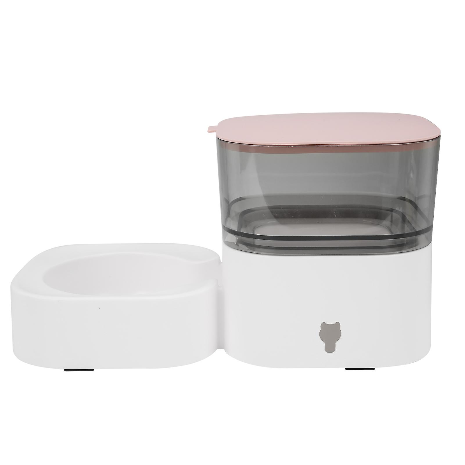 Pet Water Dispenser Automatic Self Dispensing Dog Food And Water Dispenser Station For Medium Small Dag Catspink