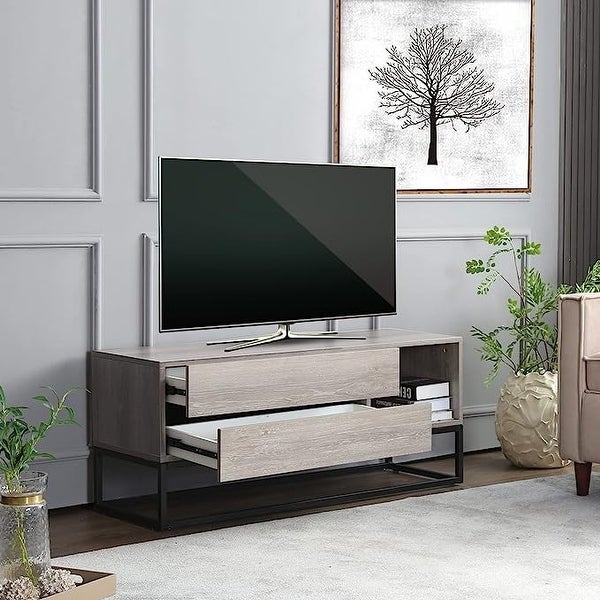 EBello Modern TV Stand Media Cnsole for TV up to 50 inch for Living Room Bedroom