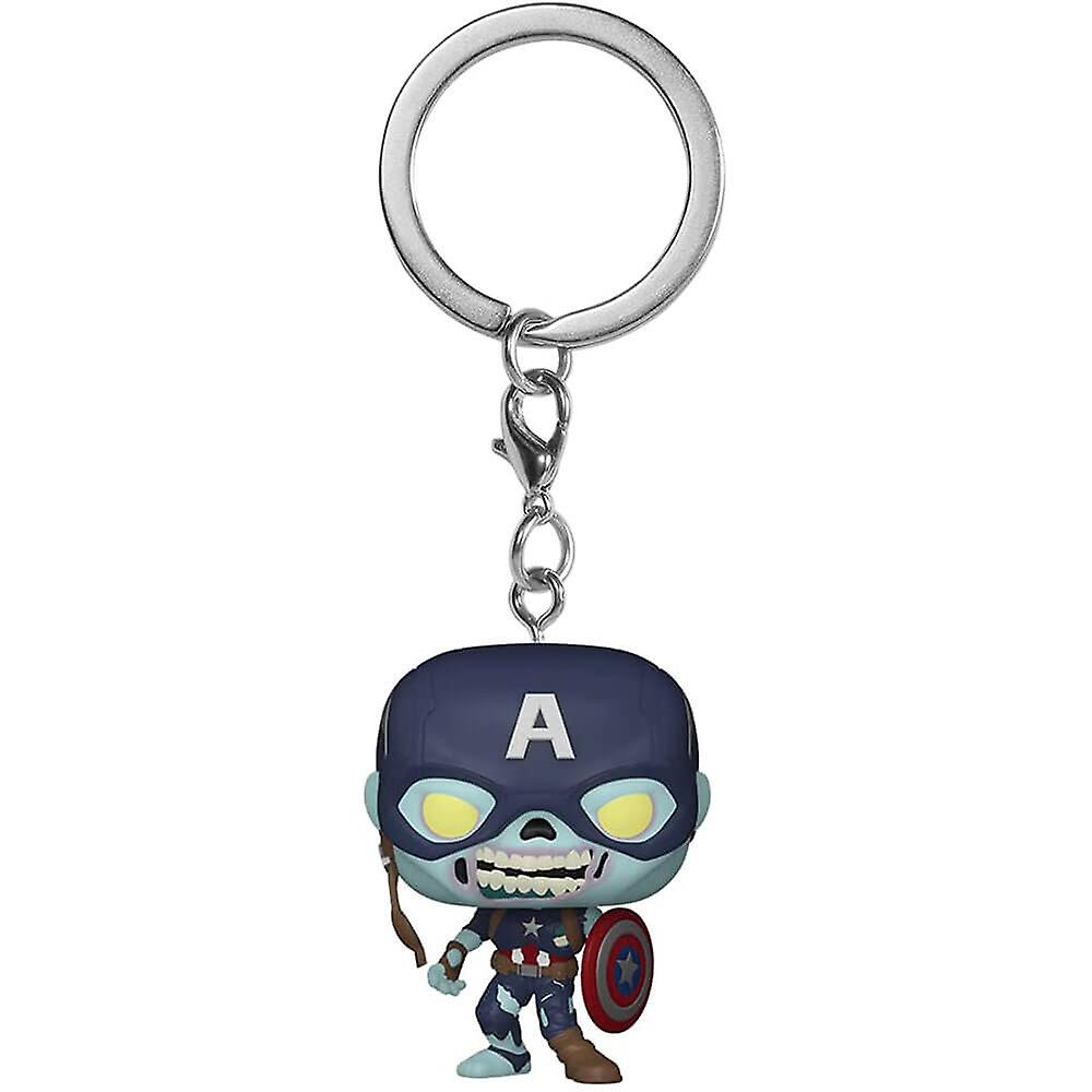 What If Zombie Captain America Pocket Pop! Keychain