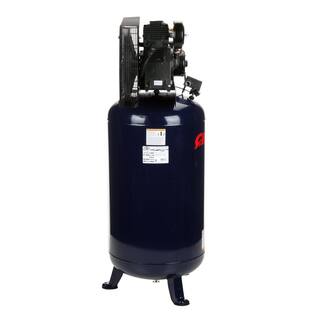 Campbell Hausfeld 80 Gal. Vertical Two Stage Stationary Electric Air Compressor 14CFM 5HP 230V 1PH (HS5180) HS5180