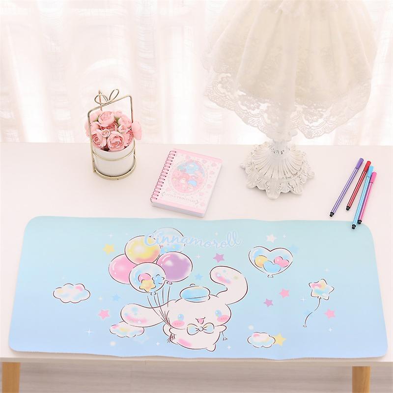 Born Pretty 30cm*67cm Kawaii Sanrios Cinnamonroll My Melody Cartoon Mouse Pad Carpet Non-slip Desktop Table Mat Student Girls Home Decor