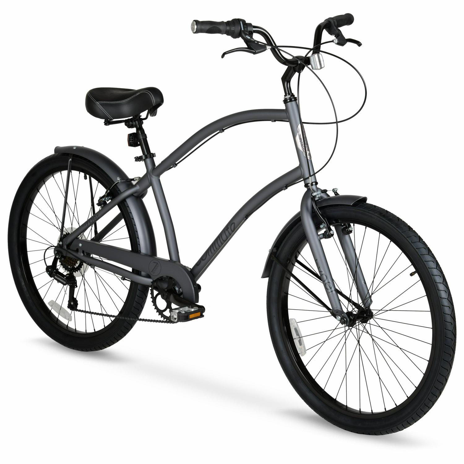 Hyper Bicycle Men8217s 26  Commuter Bike Gray  Crowdfused