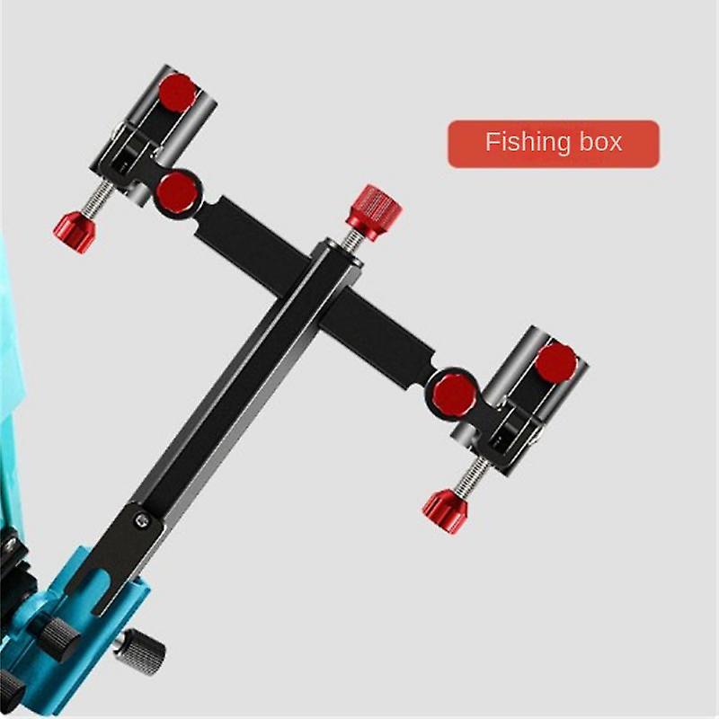 Fishing Rod Support Fishing Box Chair Style Double Turret Support 360 Degrees Universal Double