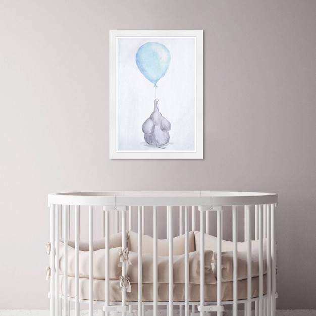 X 21 quot My Blue Balloon Animals Framed Art Print Wynwood Studio