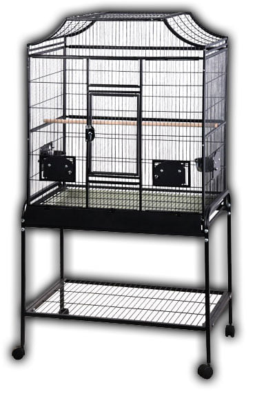 Aand E Cage Co. Elegant Style Large Flight Bird Cage in Black