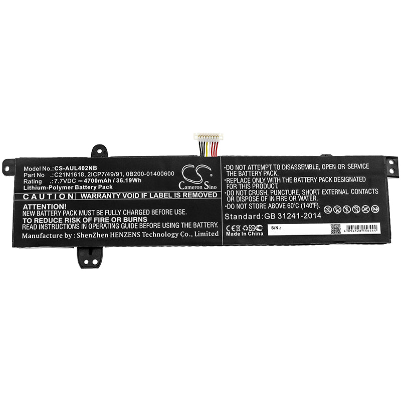 Asus E402BA E402BA1R E402BA2A E402BA2B E402BAf Replacement Battery BatteryClerkcom Laptop and Notebook