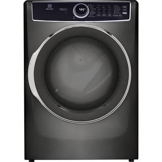 Electrolux 8.0 Cu. Ft Front Load Perfect Steam Electric Dryer with LuxCare Dry and Instant Refresh in Titanium ELFE7537AT