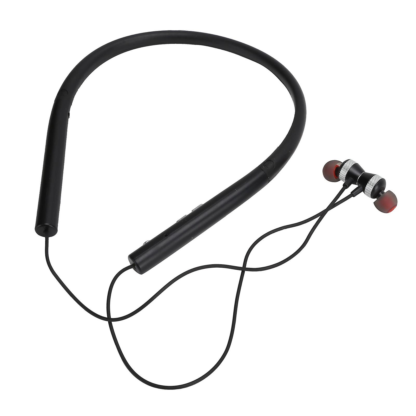 Vj751 Neckband Bluetooth Sports Headphones Antidrop Smart Headset Suitable For Exerciseblack