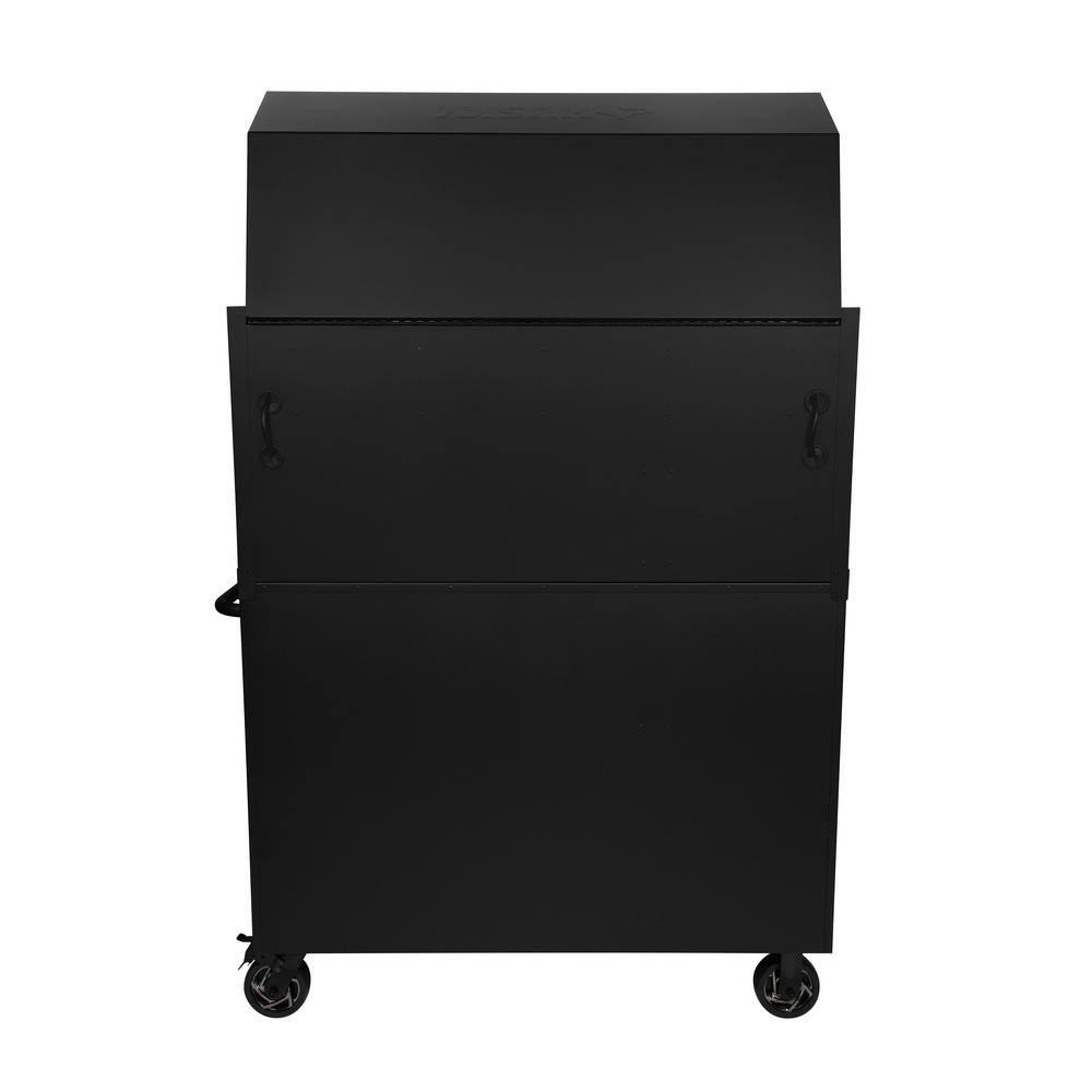 Husky 52 in. W x 21.5 in. D Heavy Duty 15-Drawer Combination Rolling Tool Chest Top Tool Cabinet with LED Light in Matte Black H52CH6TR9HDV3