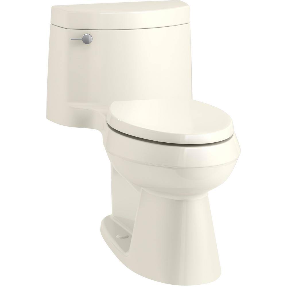 KOHLER Cimarron 1-piece 1.28 GPF Single Flush Elongated Toilet in Biscuit K-3619-96