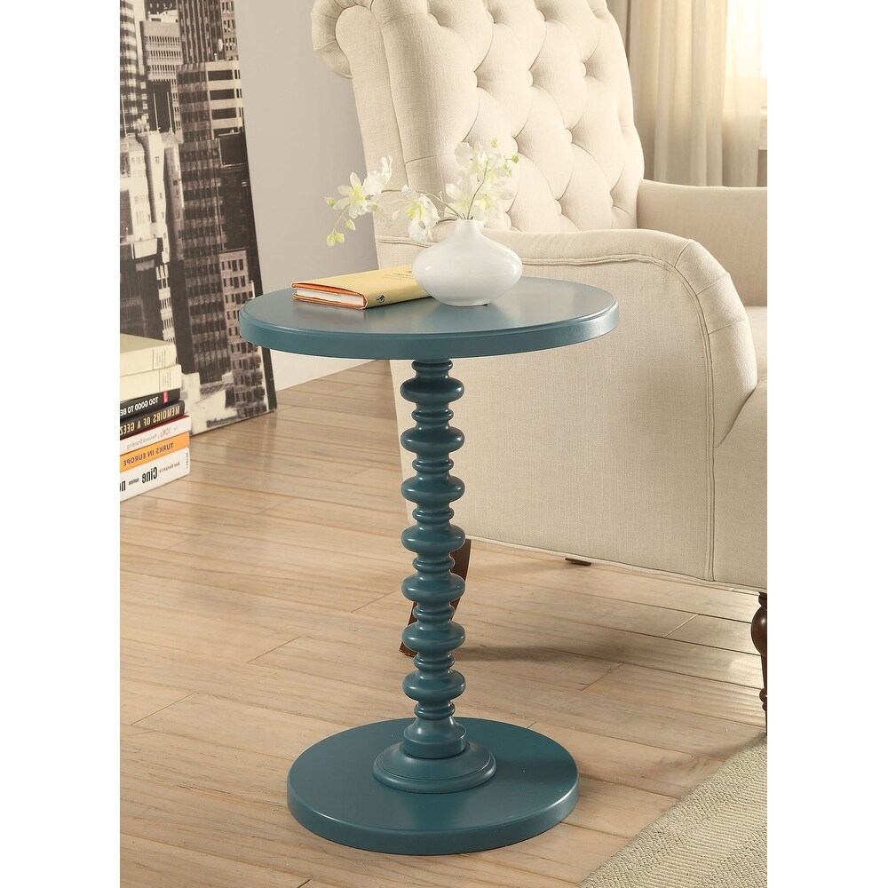 Salisa Round Wooden Side Table