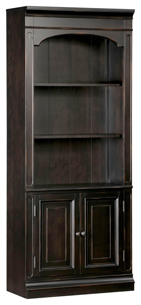 Roanoke Black Bookcase   Transitional   Bookcases   by First of a Kind USA Inc  Houzz