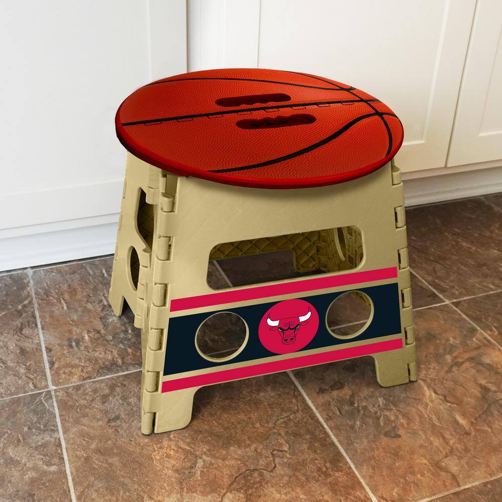 FANMATS NBA Chicago Bulls Plastic Folding Step Stool 24397