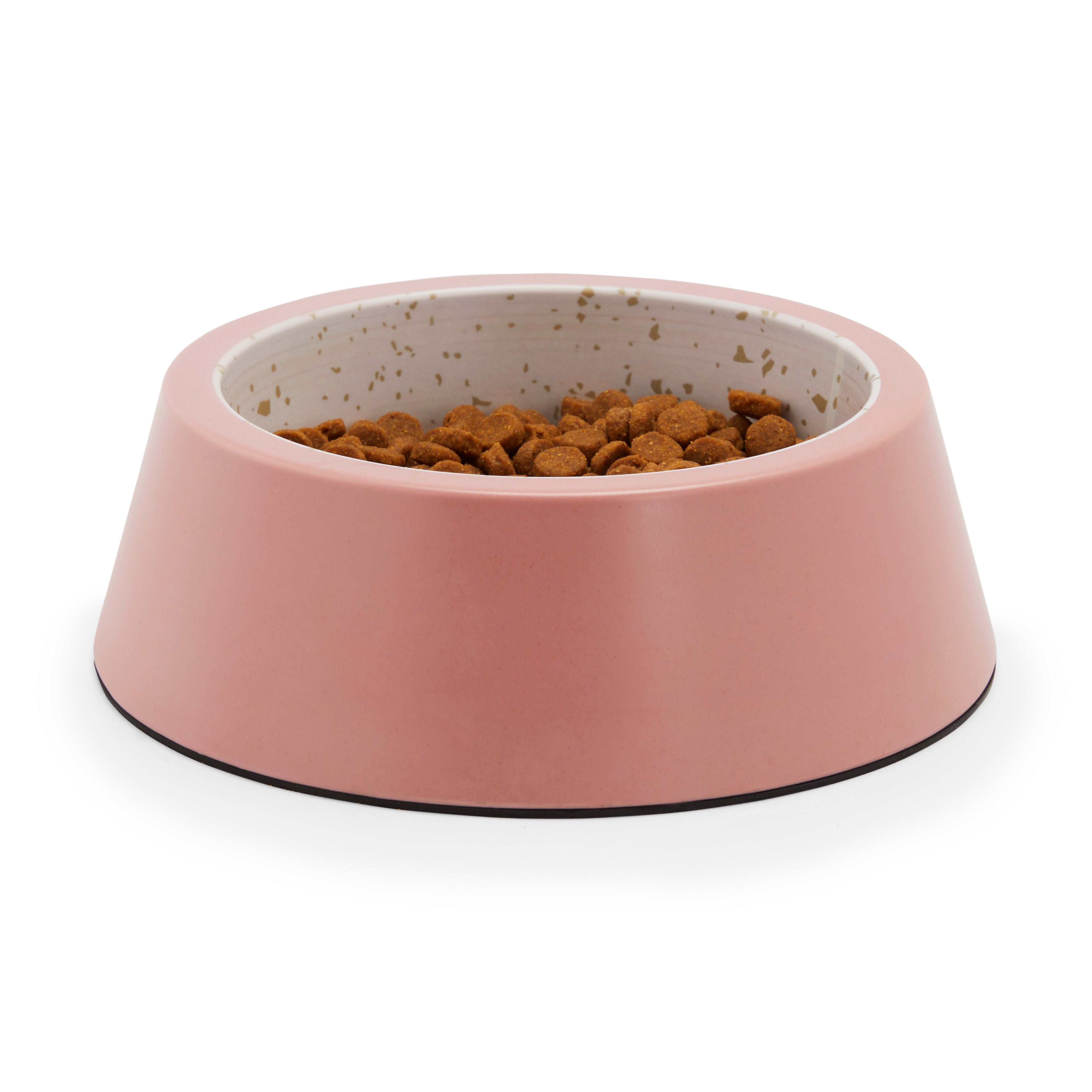 EVERYYAY Dining In Mauve amp; Bamboo Dog Bowl， 1.75 Cups