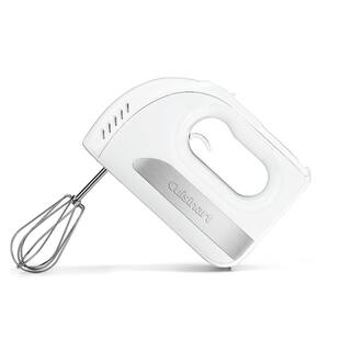 Cuisinart Power Advantage 6-Speed White Hand Mixer with easy to Clean and Eject Beaters HM-6P1