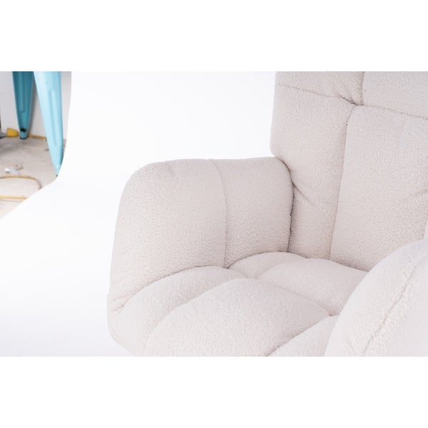 Teddy Fabric Tufted Upholstered Rocking Chair