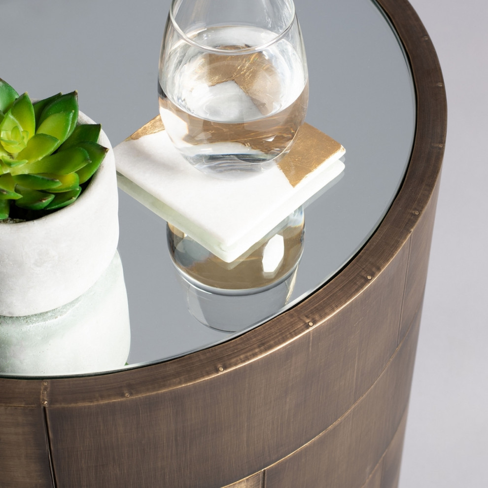 Amber Round Side Table   Modern   Side Tables And End Tables   by Virgil Stanis Design  Houzz