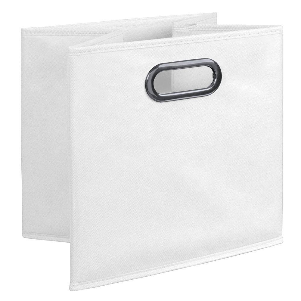 Regency 12 in. H x 12 in. W x 12 in. D White Fabric Cube Storage Bin 6-Pack HDCHTOTE6PKWH