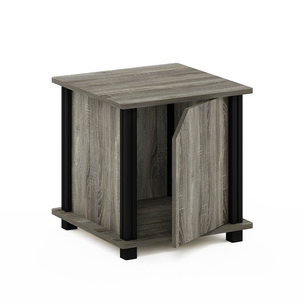 Furinno Brahms End Table with Storage