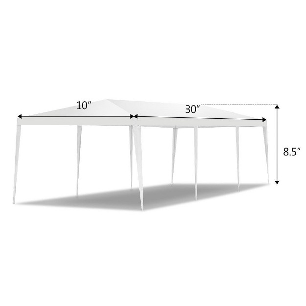 Costway 10 x27 x30 x27 Party Wedding Outdoor Patio Tent Canopy Heavy Duty Gazebo Pavilion Event