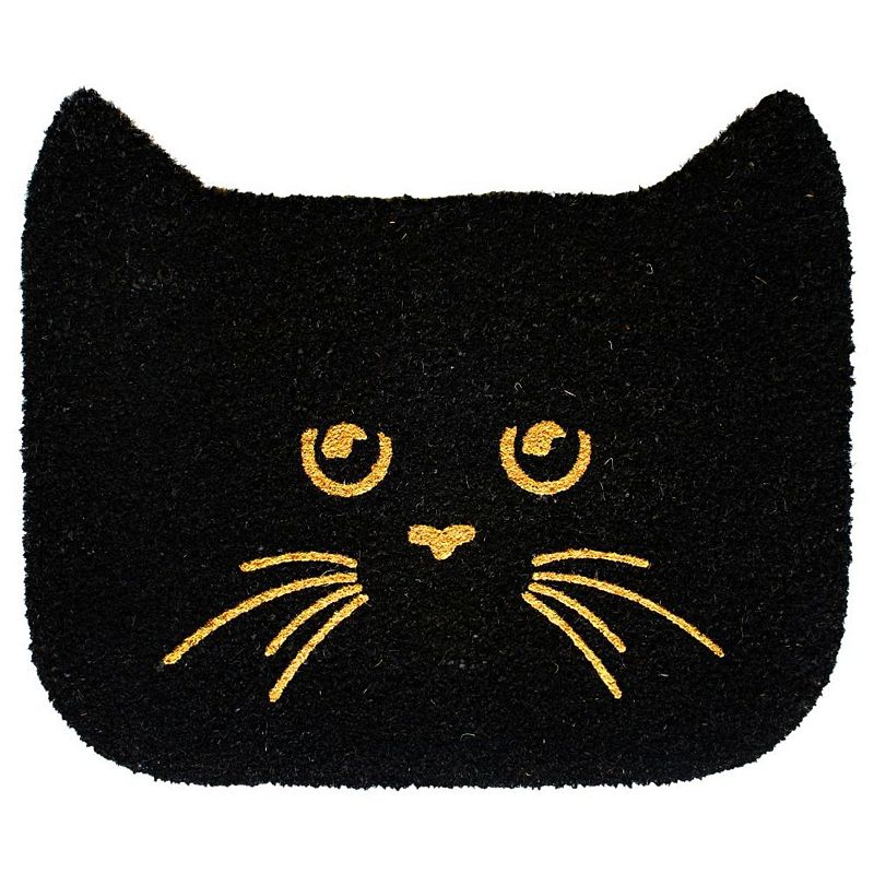 RugSmith Glitter Shaped Cat Doormat