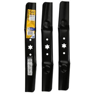 Cub Cadet Original Equipment High Lift Blade Set for Select 54 in. Riding Lawn Mowers with 6-Point Star OE# 942-05056 742-05056 490-110-C143