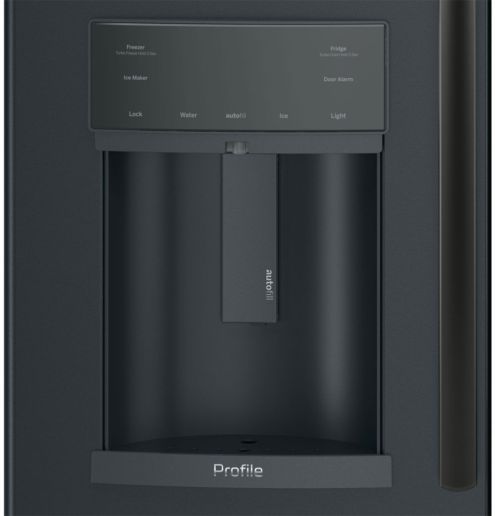 GE Profile ADA ENERGY STAR 22.1 Cu. Ft. Black Slate Counter-Depth French-Door Refrigerator With Hands-Free AutoFill