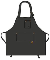 Yard Organic Cotton Denim Apron - Black