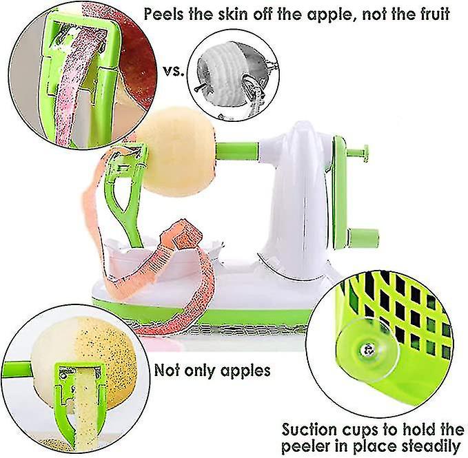 Apple Peeler， Pear Peeler With 8 Wedges Apple Slicer And Corer， Stainless Steel Blades