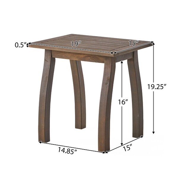 Selma End Table Garden Coffee Table Outdoor Accent Table