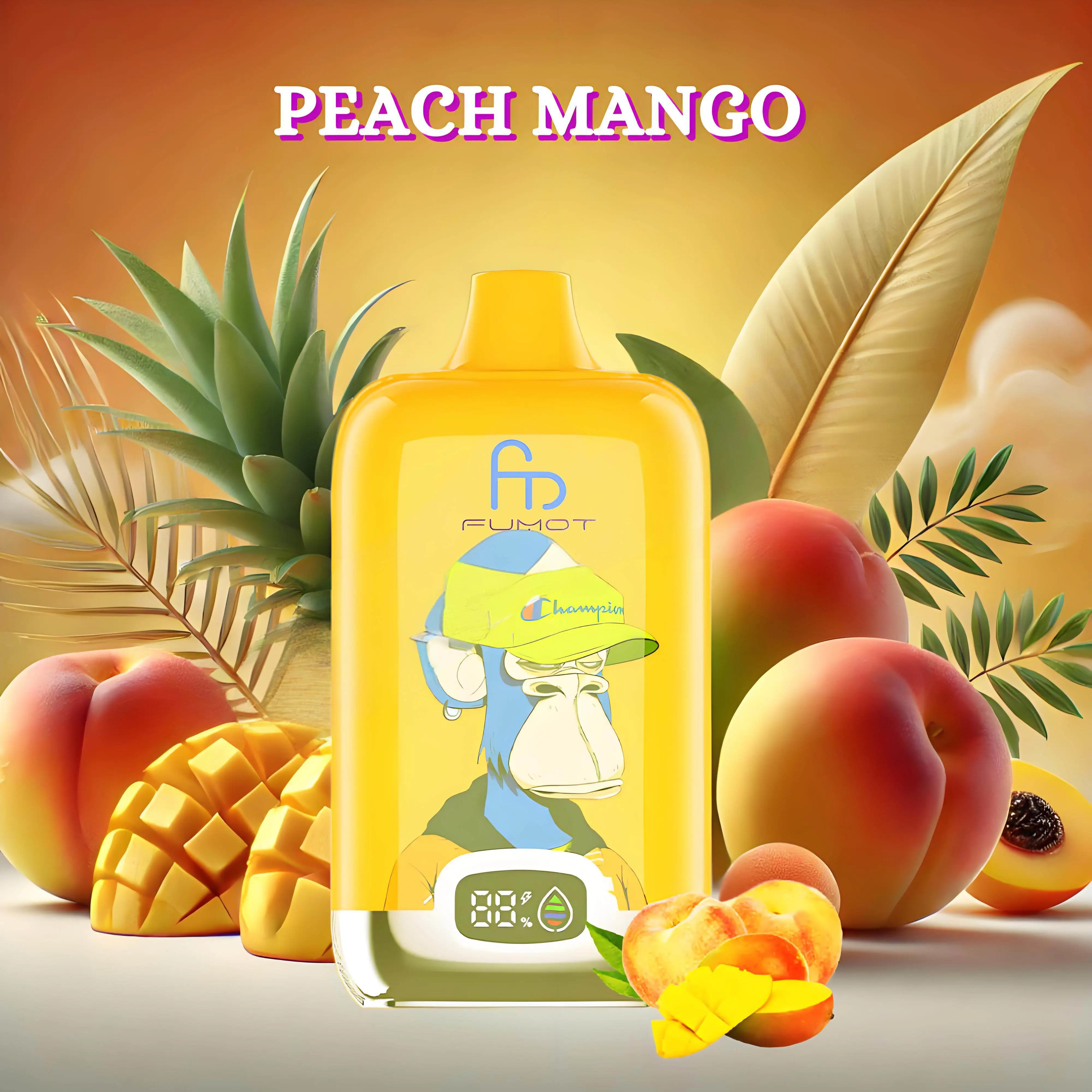 Fumot Tornado Digital Box 12000 Puffs - Peach Mango